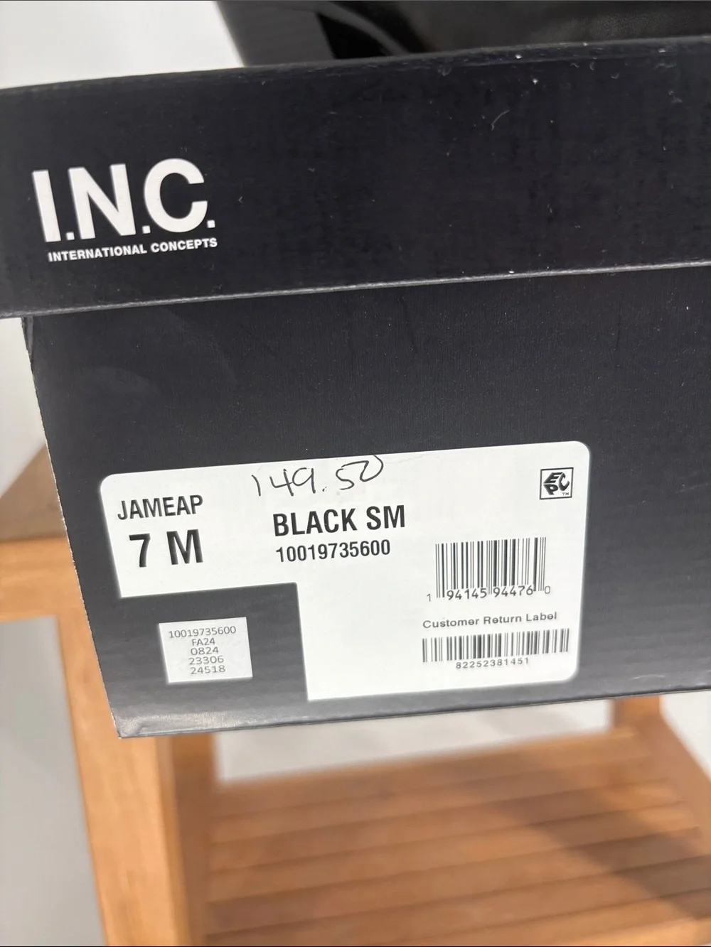 New INC International Concepts Black Over-the-Knee Pointed JAMEAP Boots size 7M